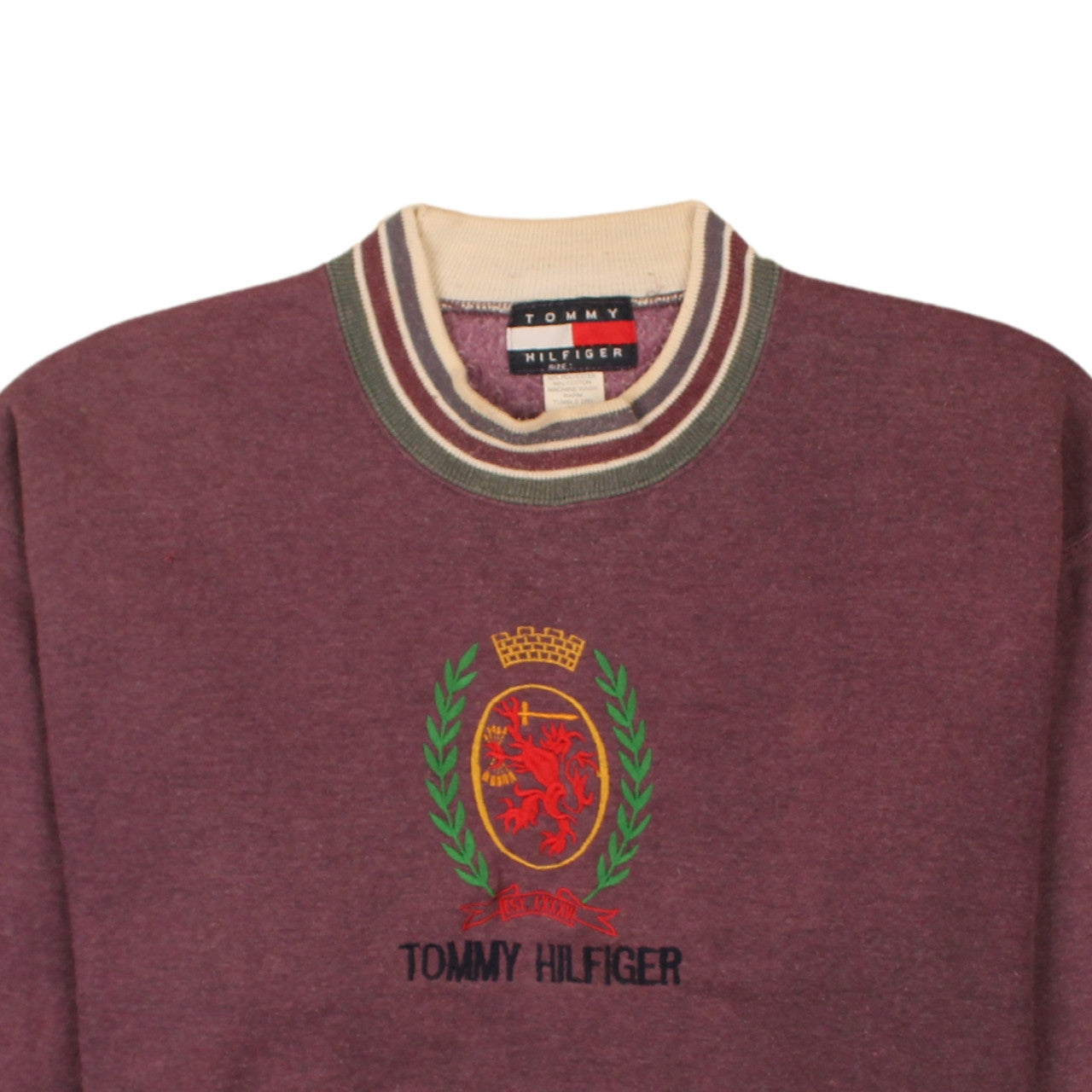 Womens UK Size XL Tommy Hilfiger Purple Pullover Sweatshirt