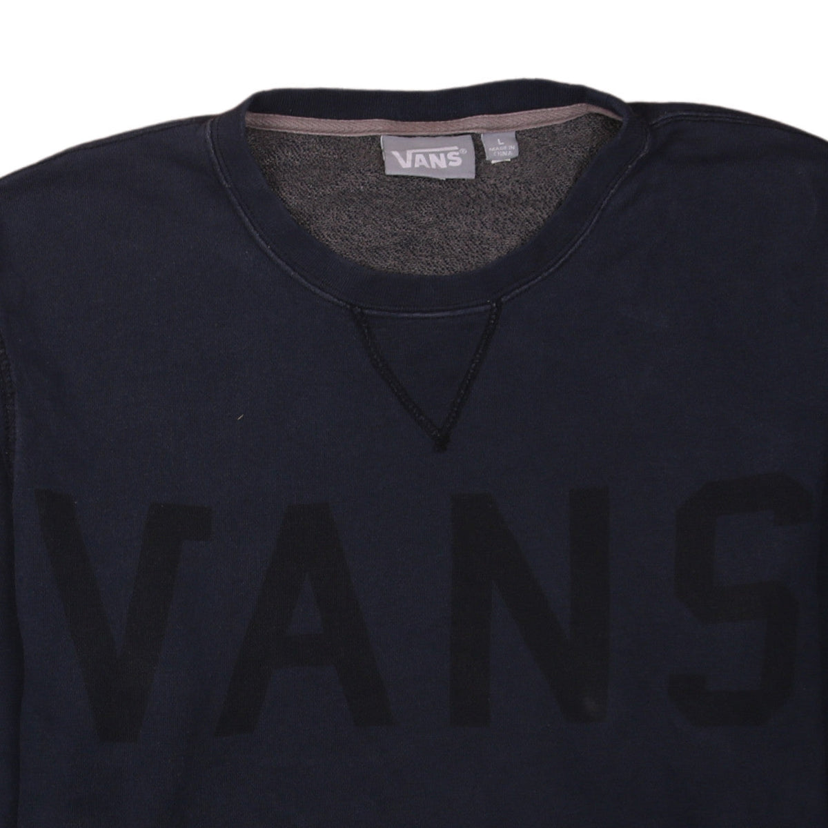Mens UK Size L VANS Blue Pullover Sweatshirt