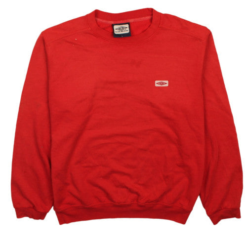 Mens UK Size L Umbro Red Pullover Sweatshirt