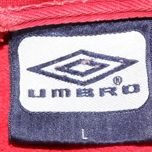 Mens UK Size L Umbro Red Pullover Sweatshirt