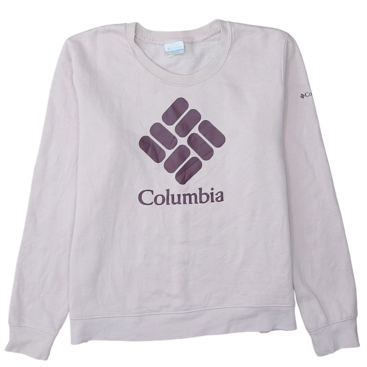Womens UK Size XL Columbia Beige Pullover Sweatshirt