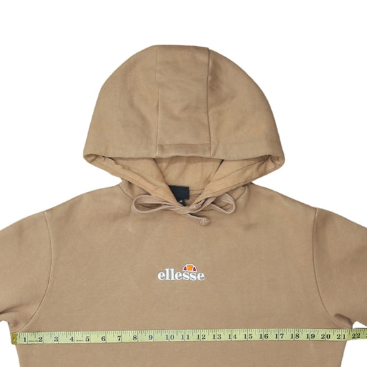 Womens UK Size 8 ellesse Beige Pullover Hoodie