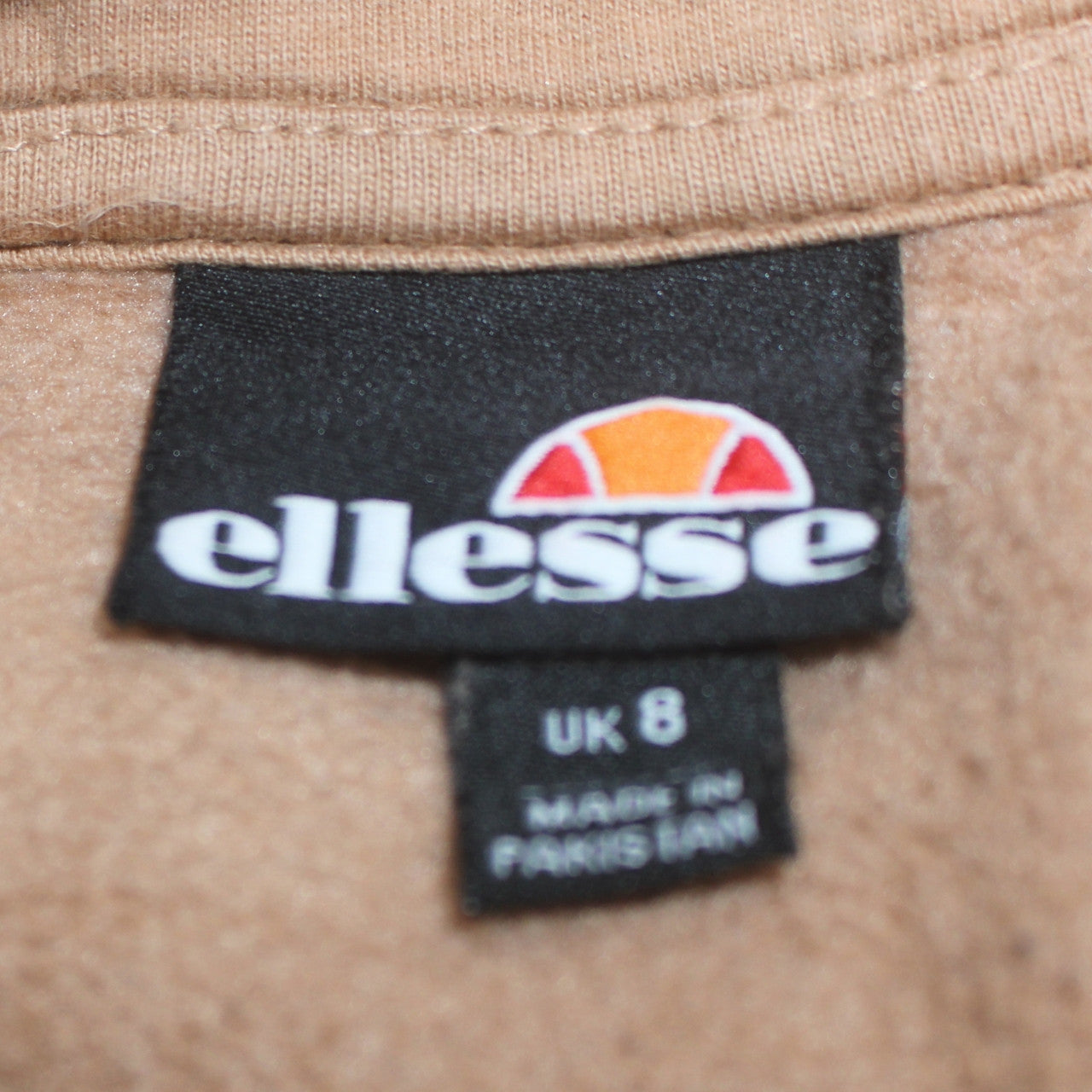 Womens UK Size 8 ellesse Beige Pullover Hoodie