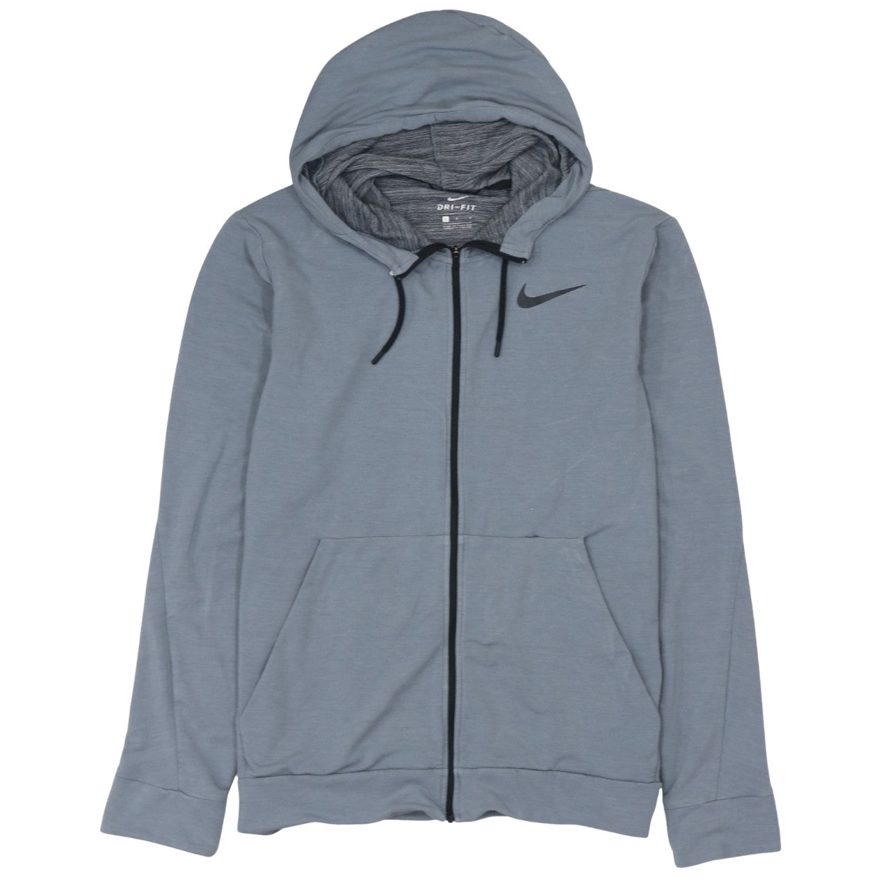 Mens UK Size L Nike Grey Full Zip Hoodie