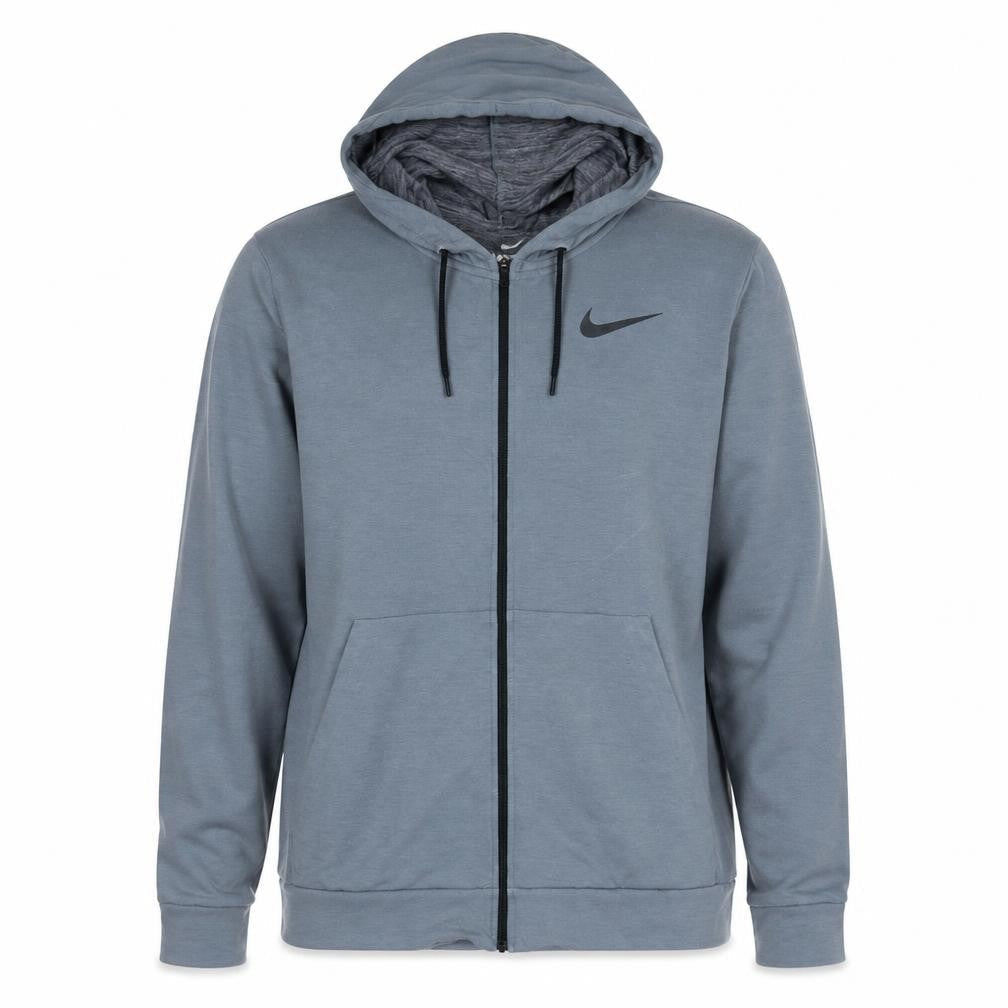 Mens UK Size L Nike Grey Full Zip Hoodie