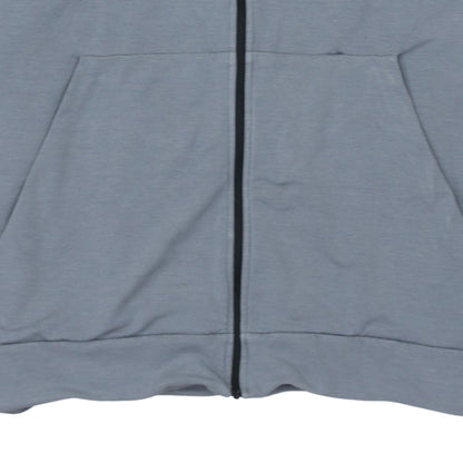 Mens UK Size L Nike Grey Full Zip Hoodie