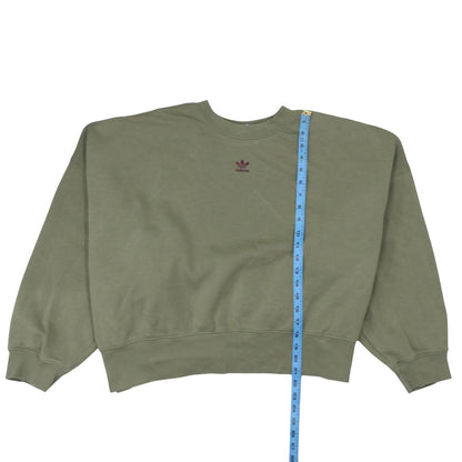 Womens UK Size 22 adidas Green Pullover Sweatshirt