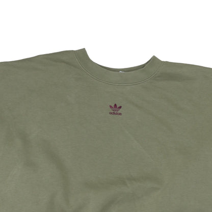 Womens UK Size 22 adidas Green Pullover Sweatshirt