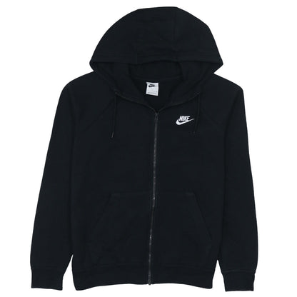 Womens UK Size S Nike Black Full Zip Hoodie