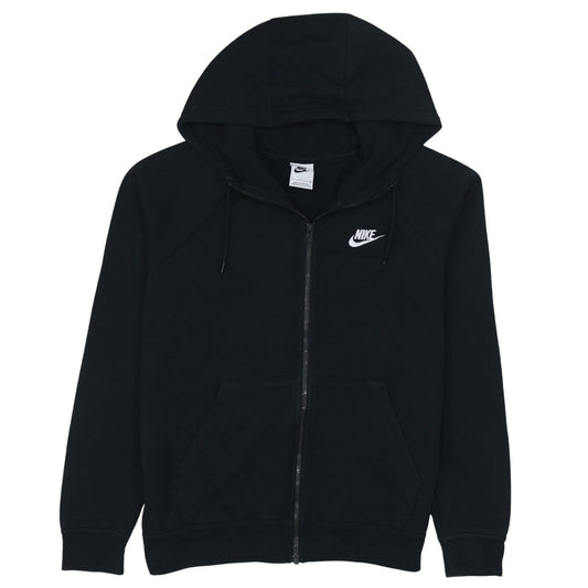 Womens UK Size S Nike Black Full Zip Hoodie