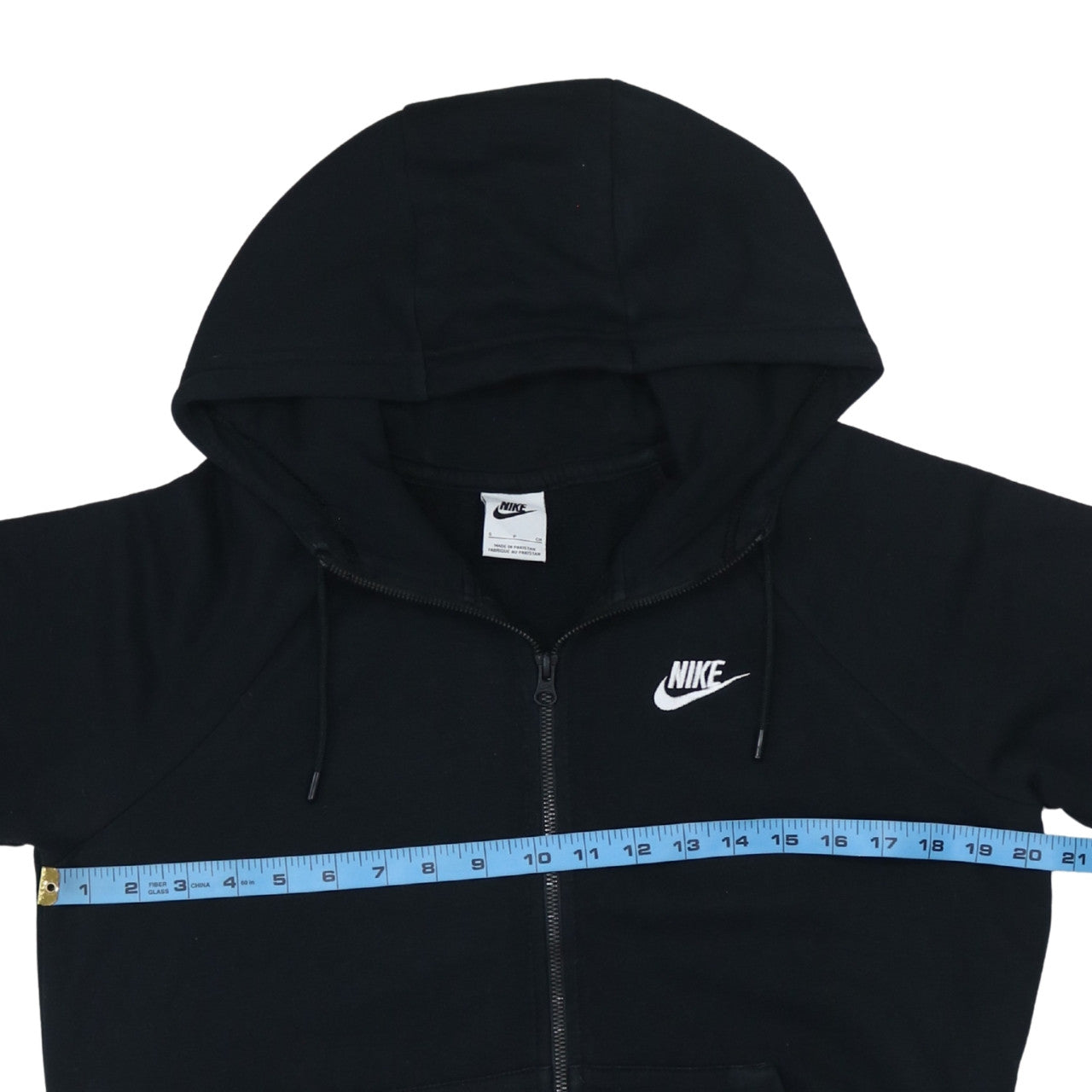 Womens UK Size S Nike Black Full Zip Hoodie