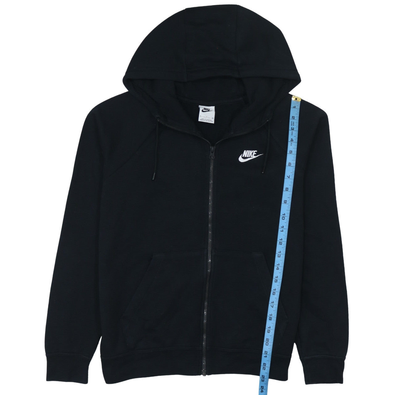 Womens UK Size S Nike Black Full Zip Hoodie