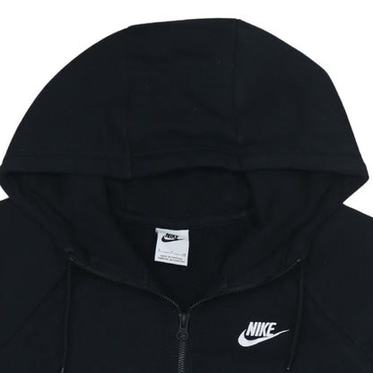 Womens UK Size S Nike Black Full Zip Hoodie