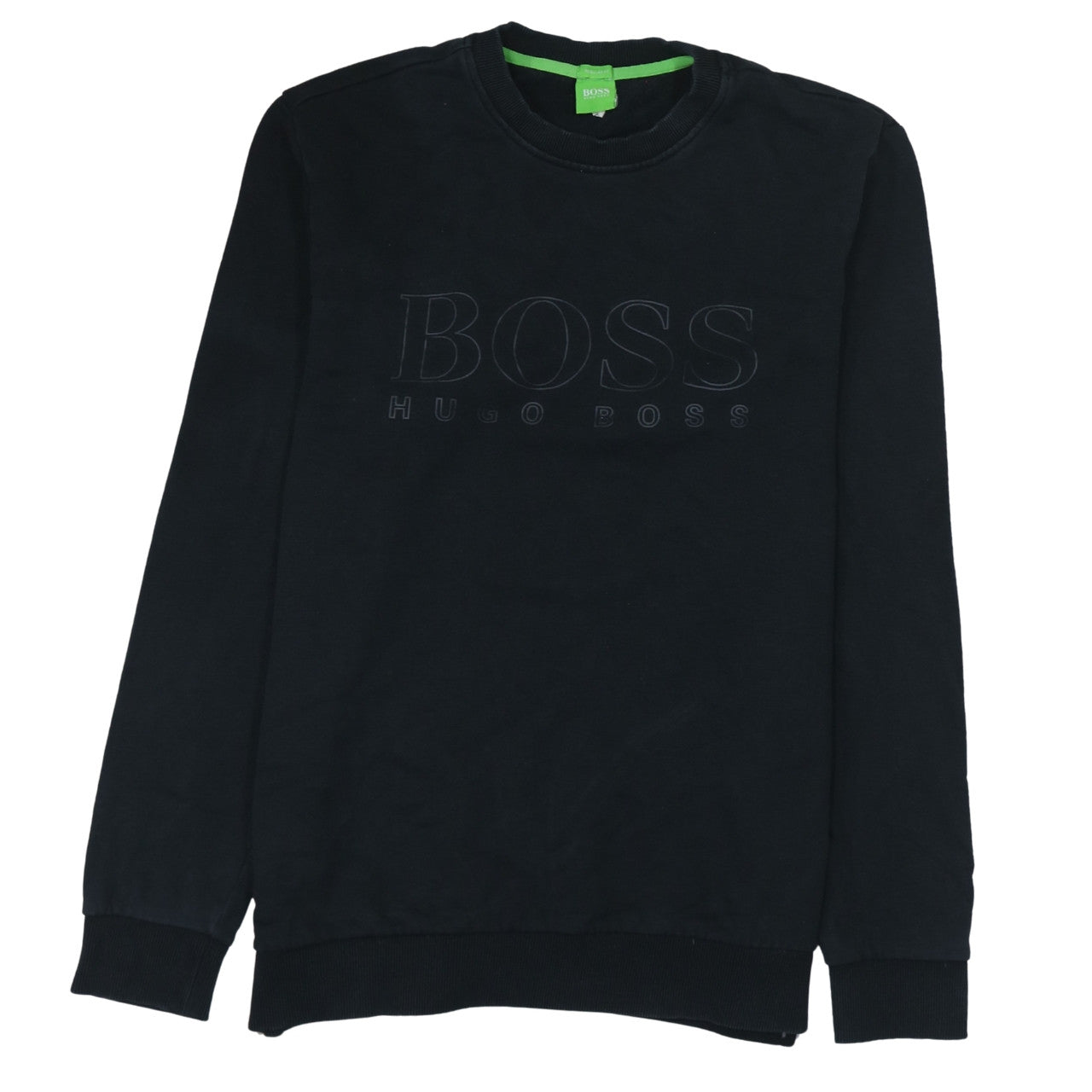 Mens UK Size L HUGO BOSS Black Pullover Sweatshirt