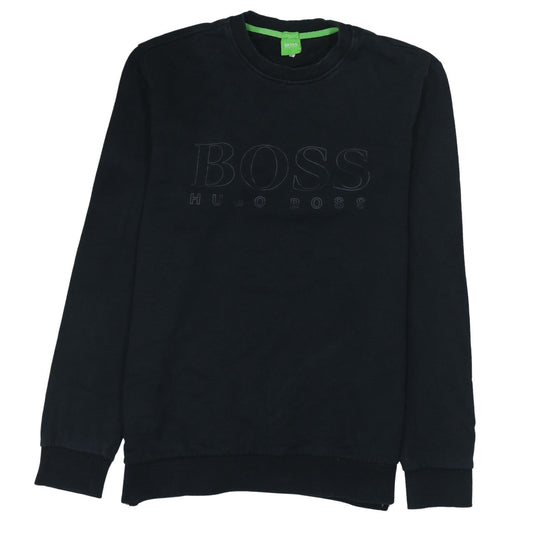 Mens UK Size L HUGO BOSS Black Pullover Sweatshirt