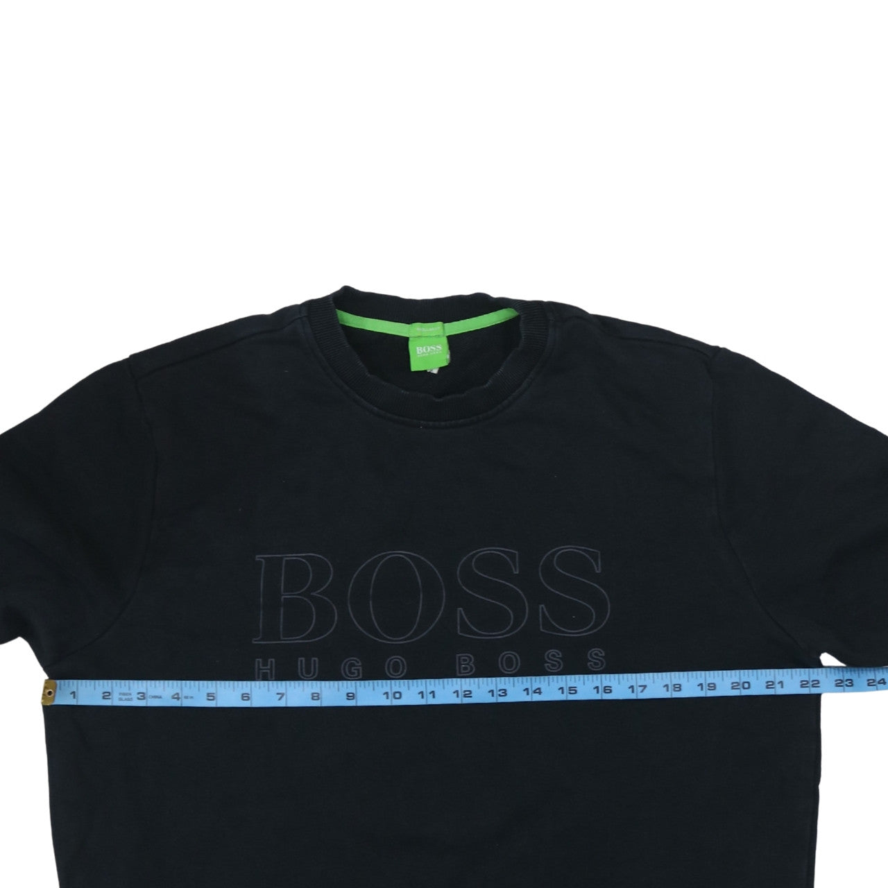 Mens UK Size L HUGO BOSS Black Pullover Sweatshirt