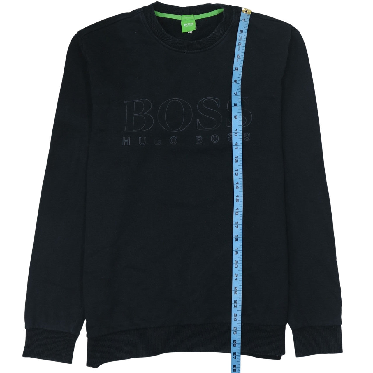Mens UK Size L HUGO BOSS Black Pullover Sweatshirt