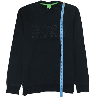 Mens UK Size L HUGO BOSS Black Pullover Sweatshirt