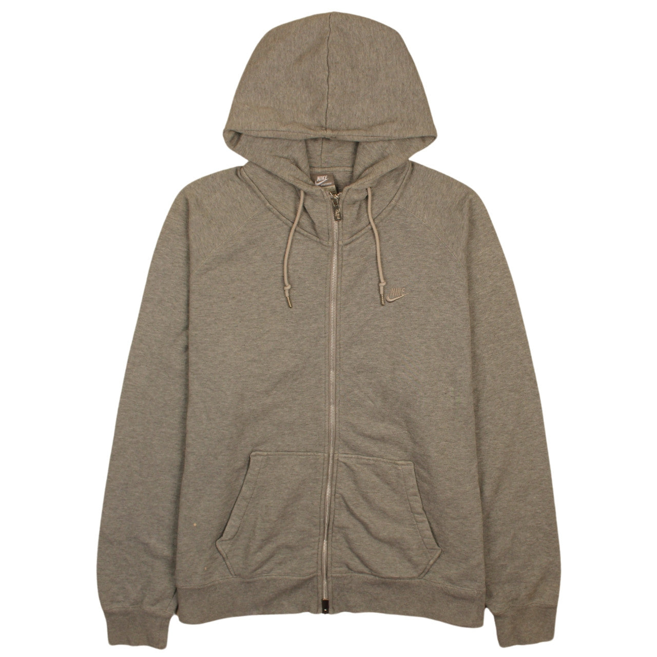 Mens UK Size XL Nike Grey Full Zip Hoodie
