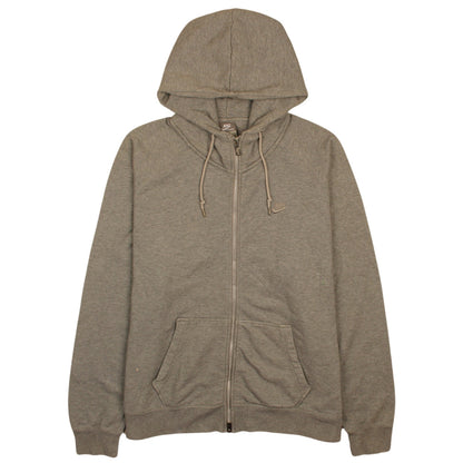 Mens UK Size XL Nike Grey Full Zip Hoodie