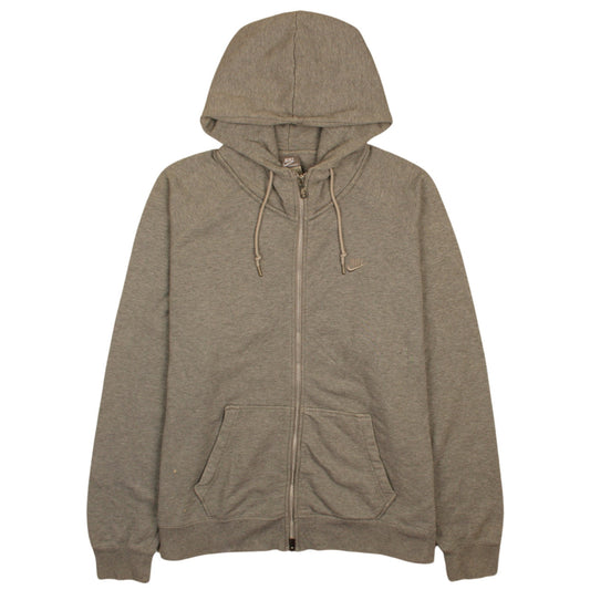 Mens UK Size XL Nike Grey Full Zip Hoodie