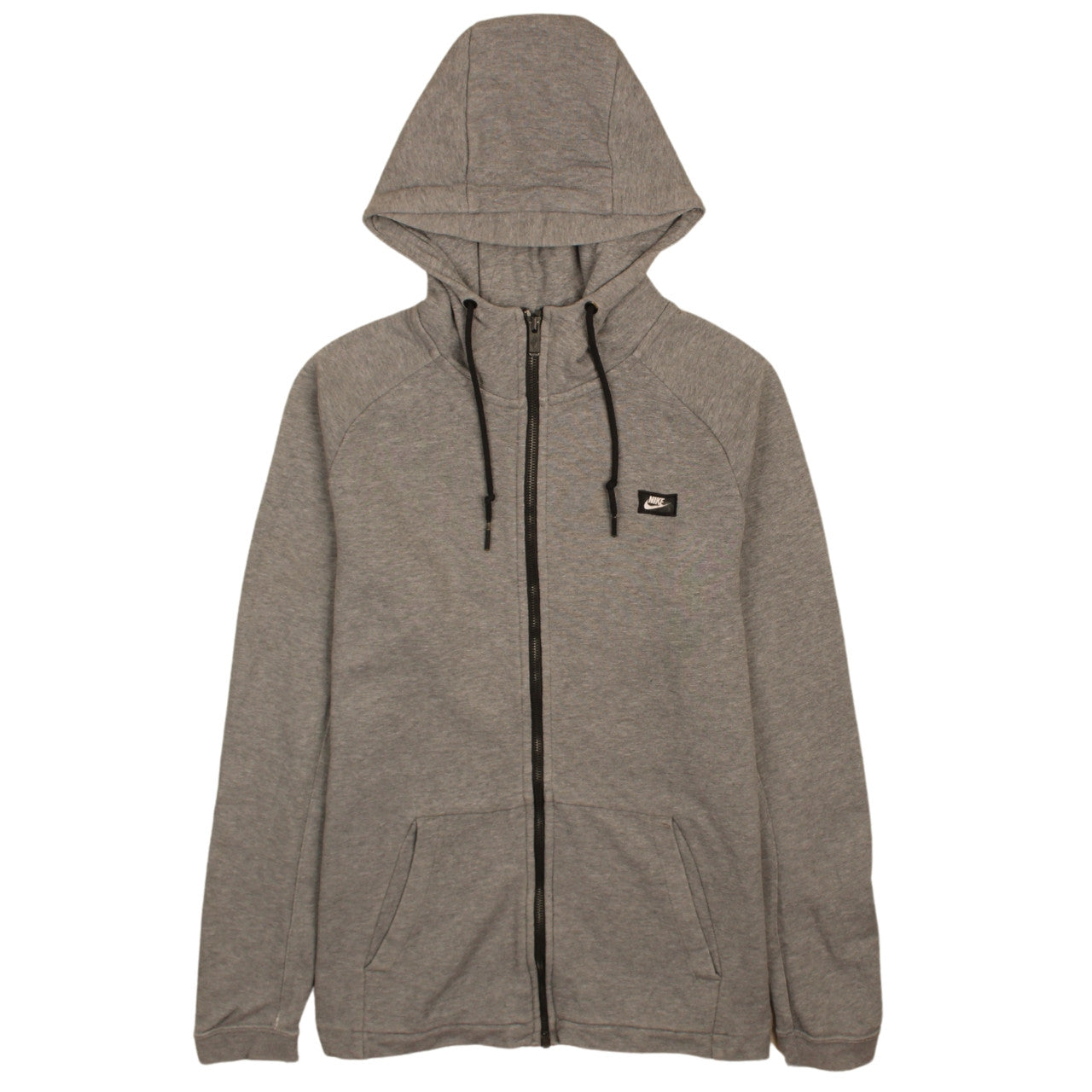 Mens UK Size M Nike Grey Full Zip Hoodie