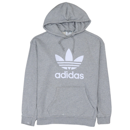 Mens UK Size L adidas Grey Pullover Hoodie