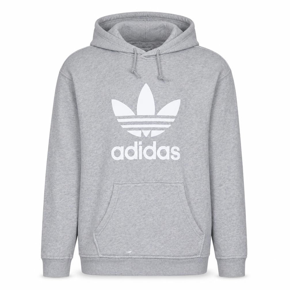 Mens UK Size L adidas Grey Pullover Hoodie