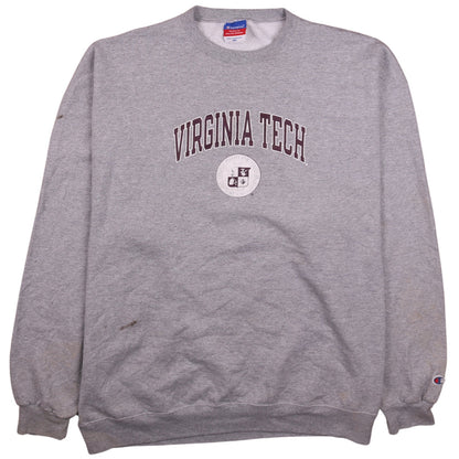 Womens UK Size 2XL Champion Grey Pullover Sweatshirt