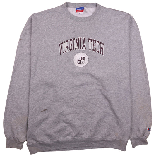 Womens UK Size 2XL Champion Grey Pullover Sweatshirt