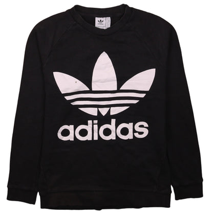 Womens UK Size XS adidas Black Pullover Sweatshirt