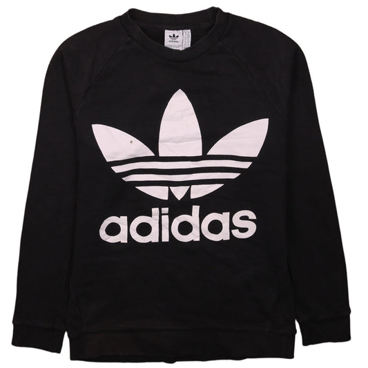 Womens UK Size XS adidas Black Pullover Sweatshirt
