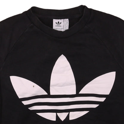 Womens UK Size XS adidas Black Pullover Sweatshirt