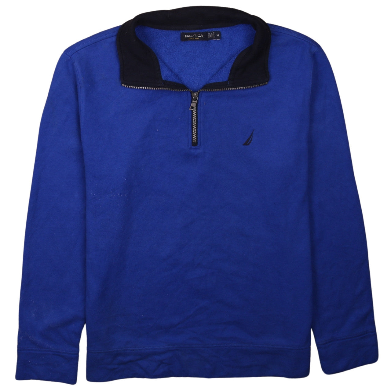 Mens UK Size XL Nautica Blue Pullover Sweatshirt