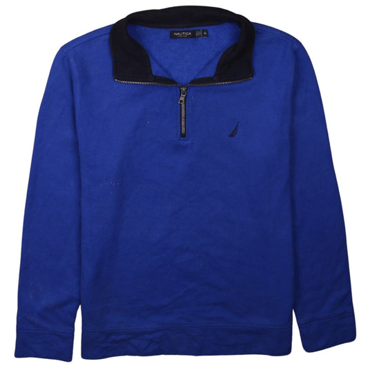 Mens UK Size XL Nautica Blue Pullover Sweatshirt