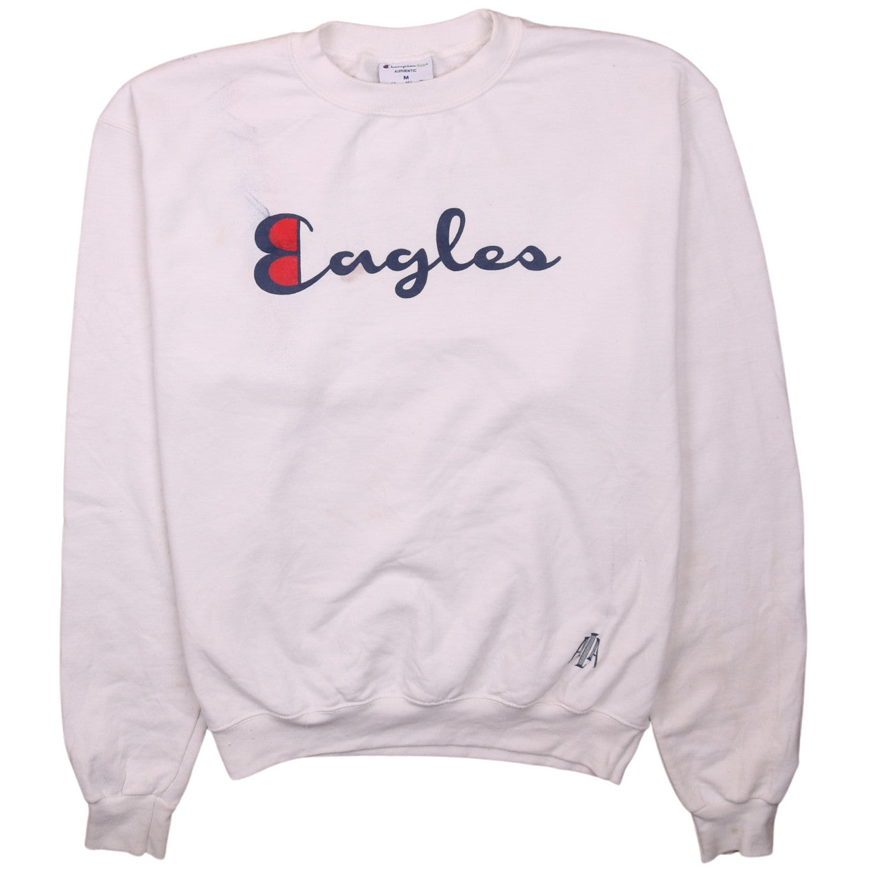 Womens UK Size M Champion White Pullover Sweatshirt