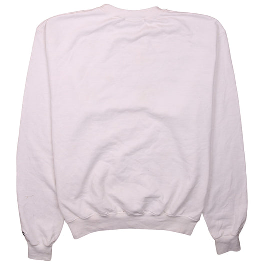 Womens UK Size M Champion White Pullover Sweatshirt