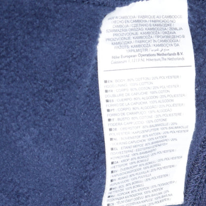 Mens UK Size M Nike Blue Pullover Hoodie
