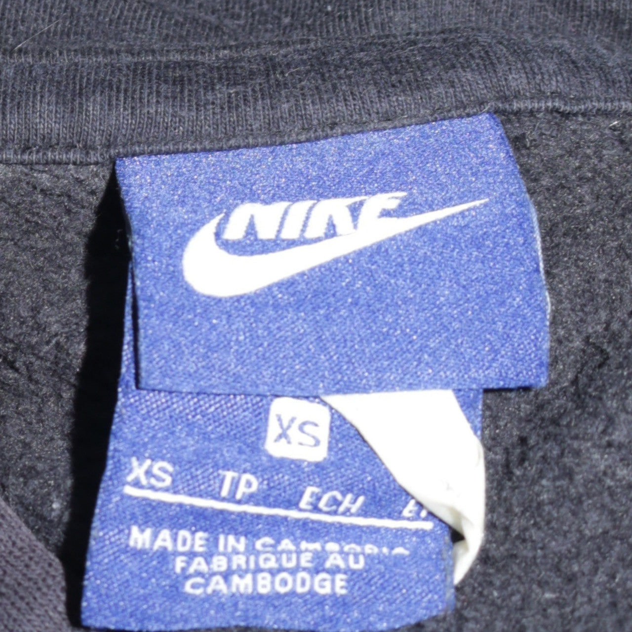Womens UK Size XS Nike Black Pullover Hoodie