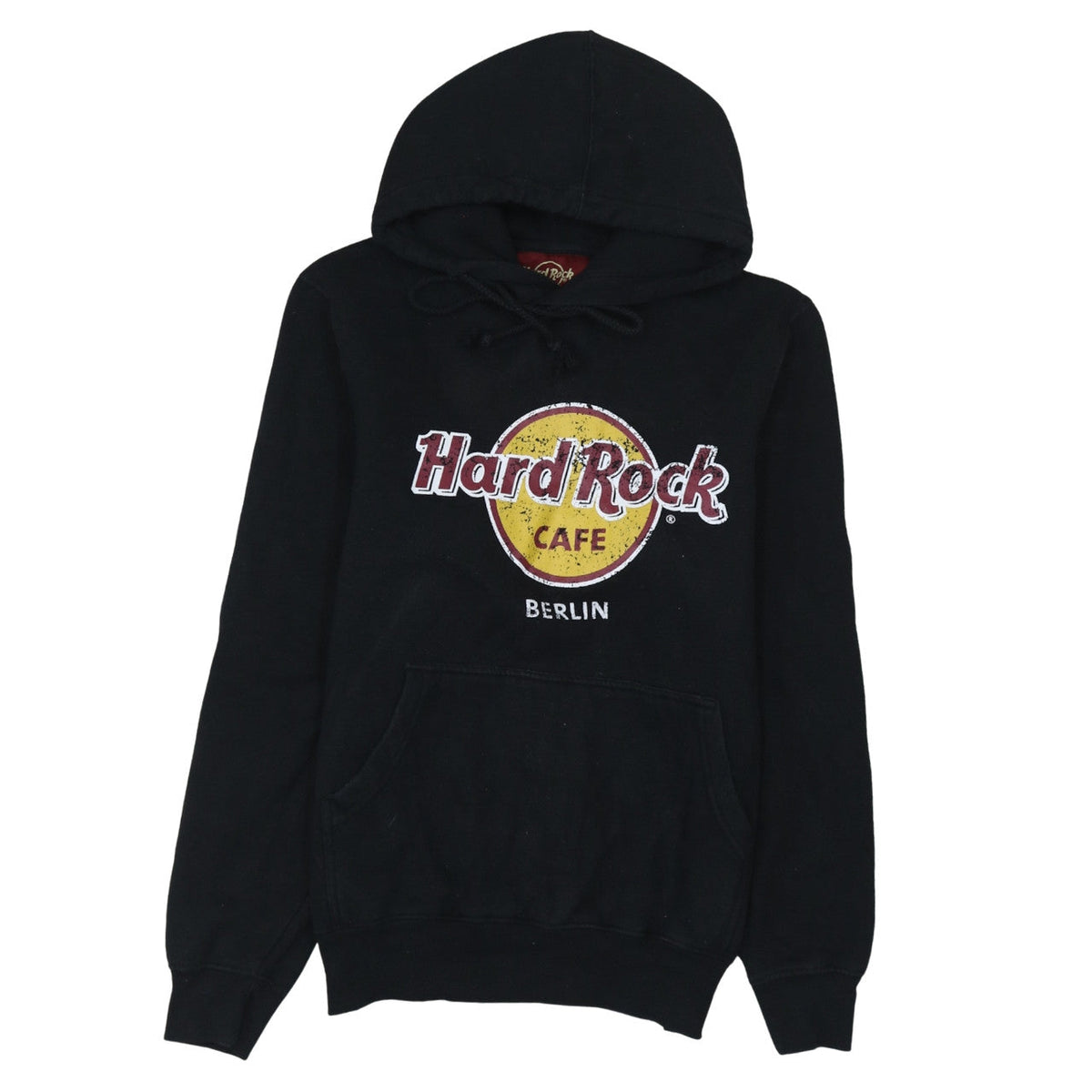 Womens UK Size M Hard Rock Cafe Black Pullover Hoodie