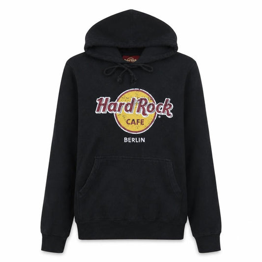 Womens UK Size M Hard Rock Cafe Black Pullover Hoodie
