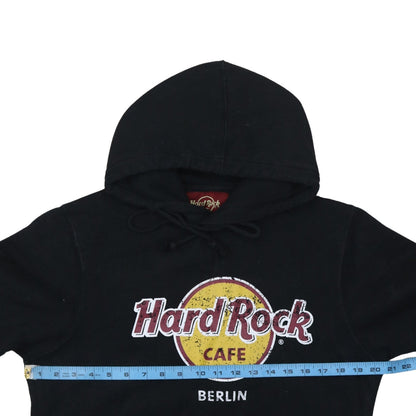 Womens UK Size M Hard Rock Cafe Black Pullover Hoodie