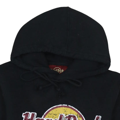 Womens UK Size M Hard Rock Cafe Black Pullover Hoodie
