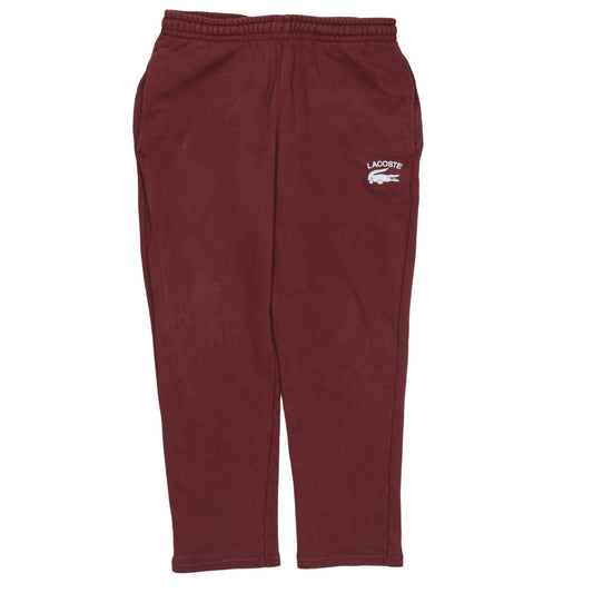 Mens UK Size M Lacoste Tapered Fit Sweatpants Brown Trousers