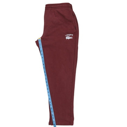 Mens UK Size M Lacoste Tapered Fit Sweatpants Brown Trousers