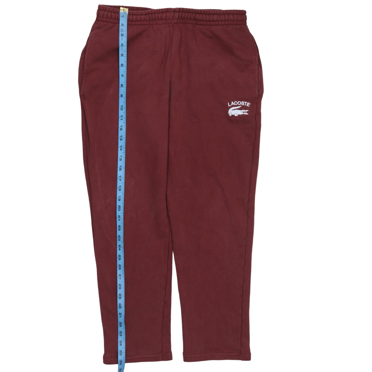 Mens UK Size M Lacoste Tapered Fit Sweatpants Brown Trousers