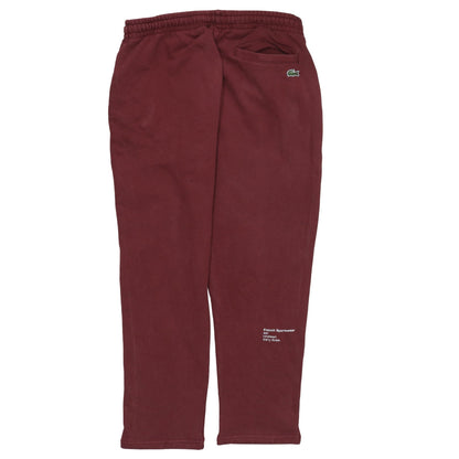 Mens UK Size M Lacoste Tapered Fit Sweatpants Brown Trousers