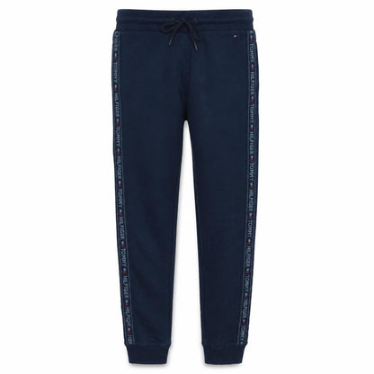 Boys UK Size S Tommy Hilfiger Regular Fit Jogger Blue Trousers