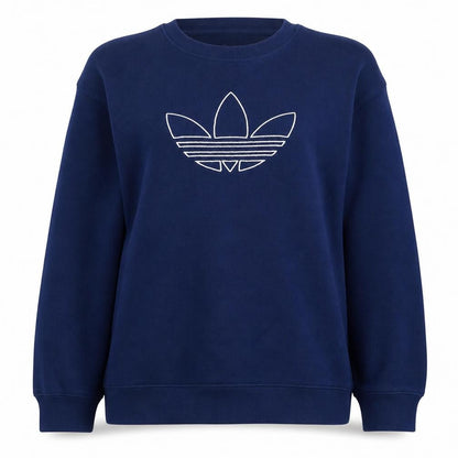 Womens UK Size 14 adidas Blue Pullover Sweatshirt