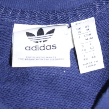 Womens UK Size 14 adidas Blue Pullover Sweatshirt
